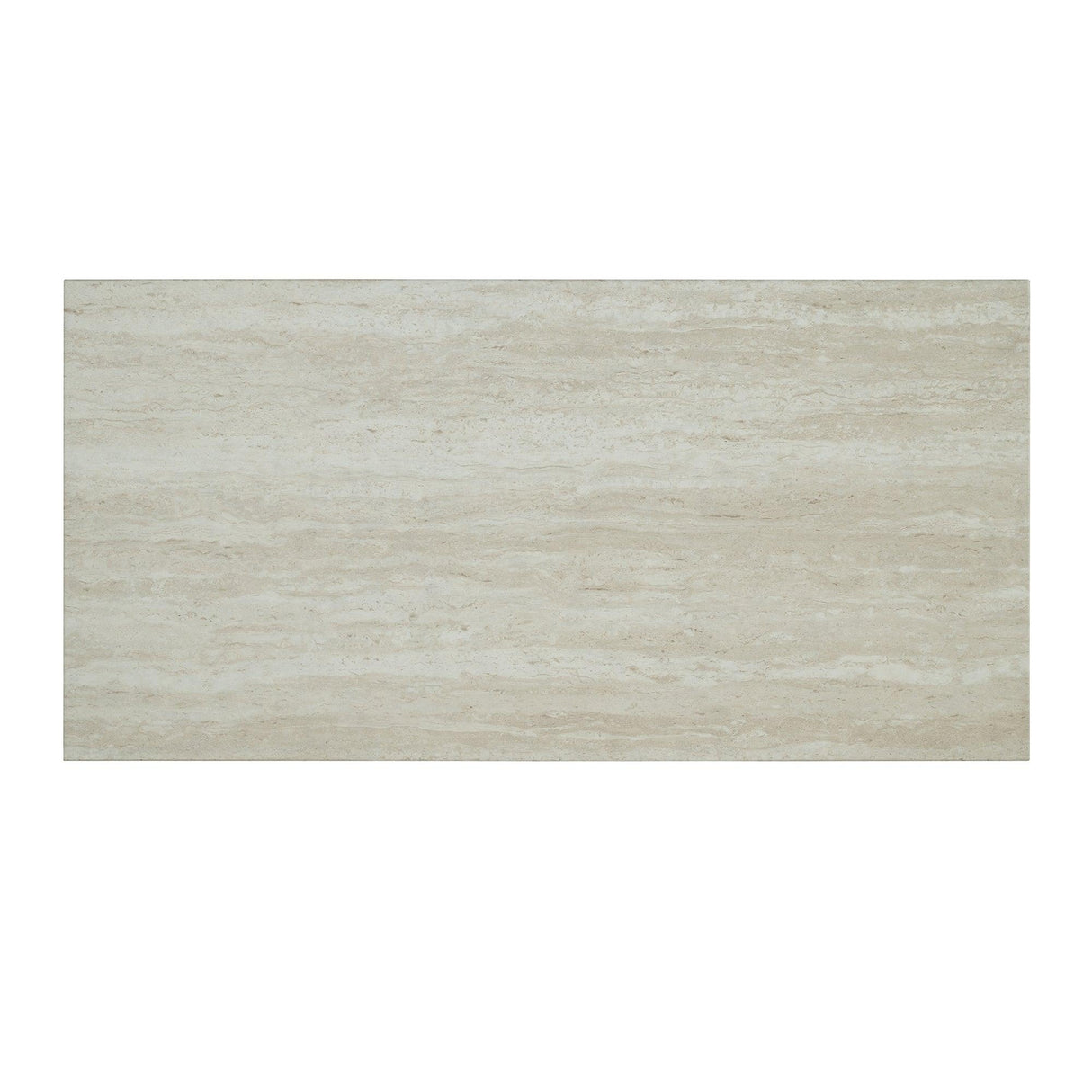 48" Modern Breakfast 1 Dining Table Set with 2 Stools for Apartment, Travertine Table Top