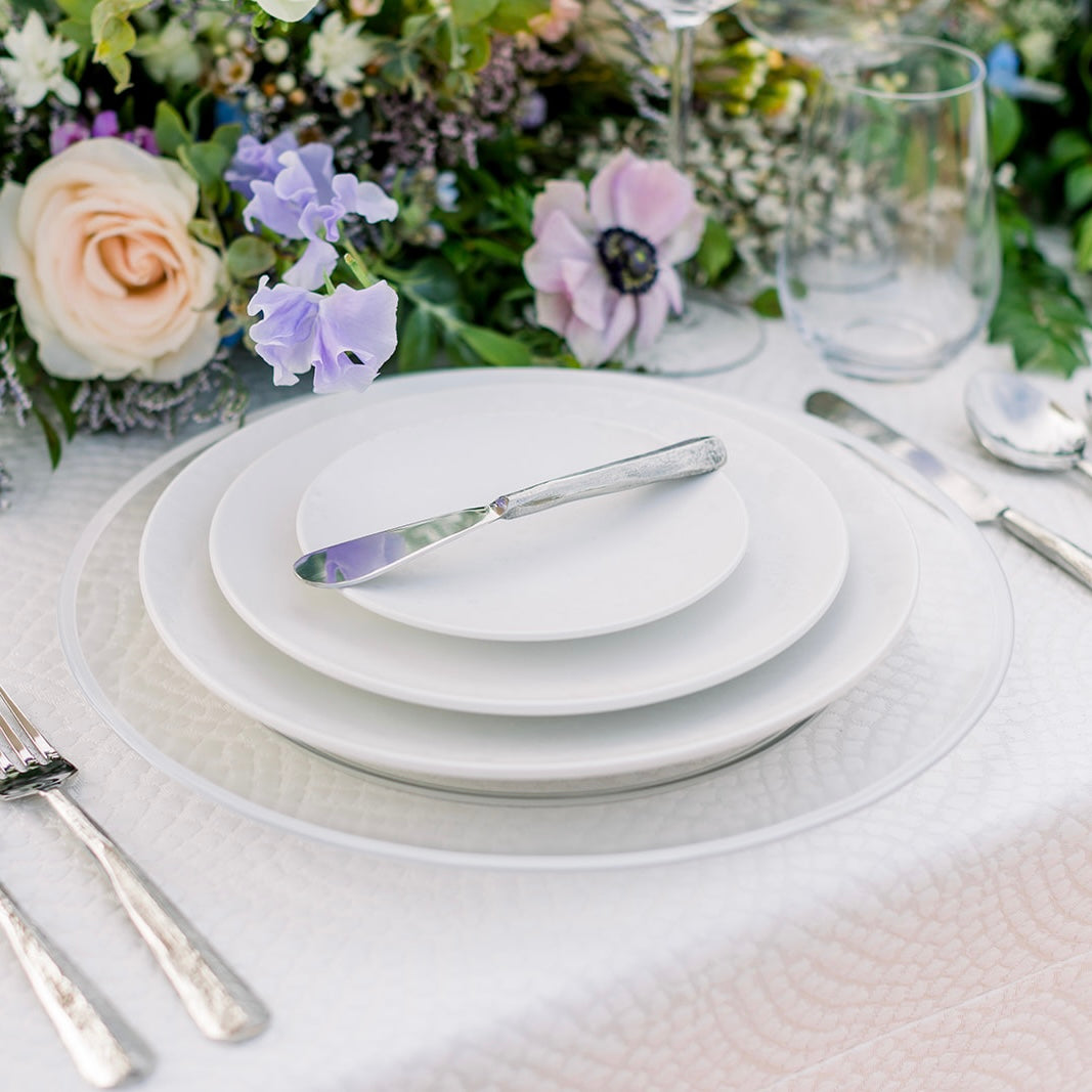 Reactive Dinnerware — White (Set of 4)