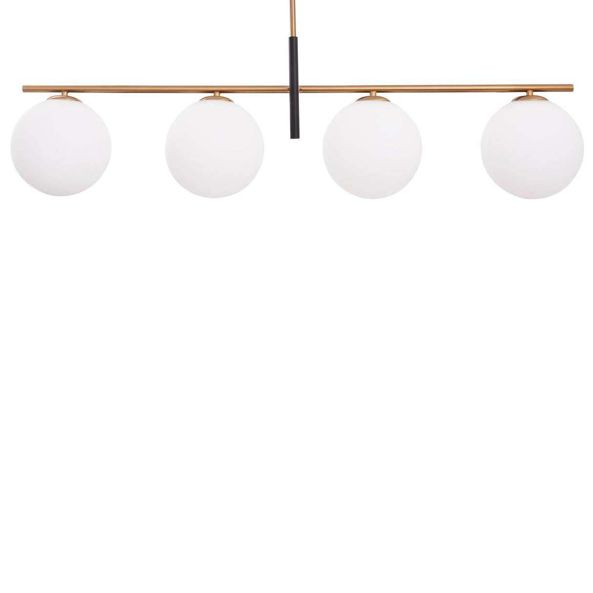 Spark Modern Gold Linear 4 Light Chandelier