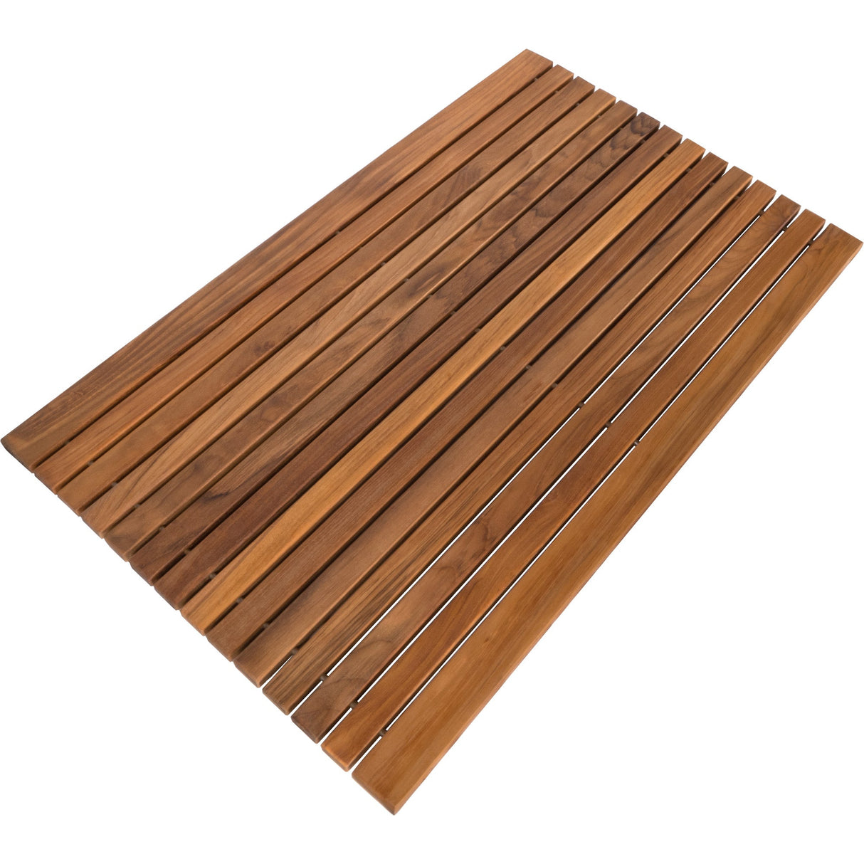 Belize Teak String Mat with Rubber Footing 31.4" x 19.6"