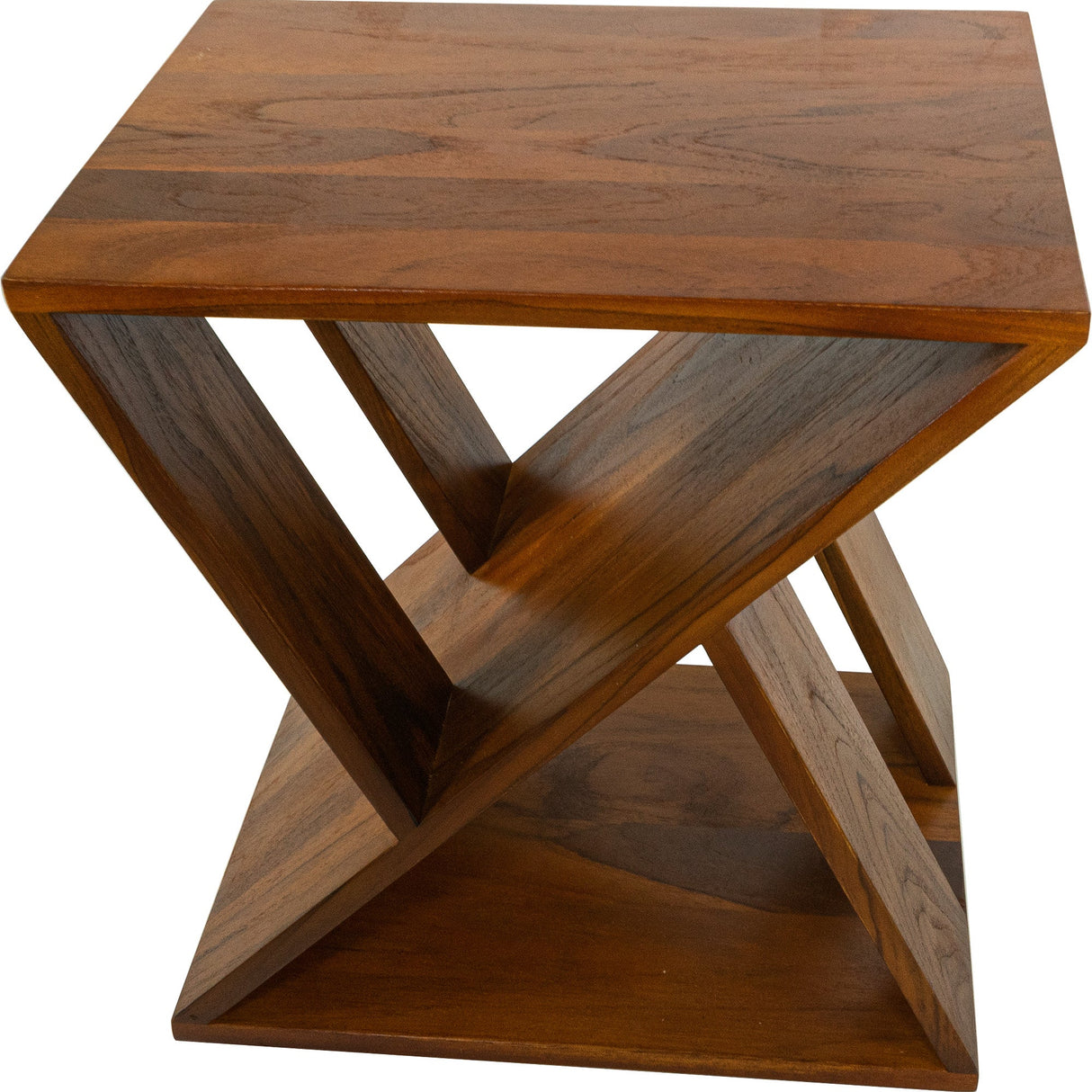 Danish Teak Slatted Stool
