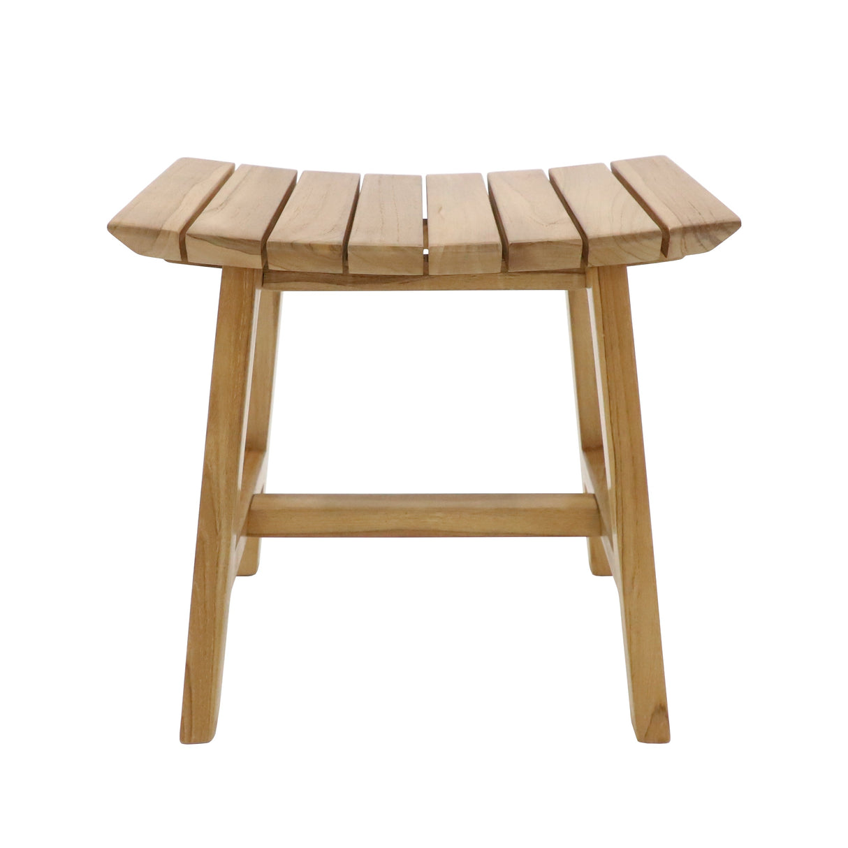 Phoenix Natural Teak Shower and Bath Slatted Stool