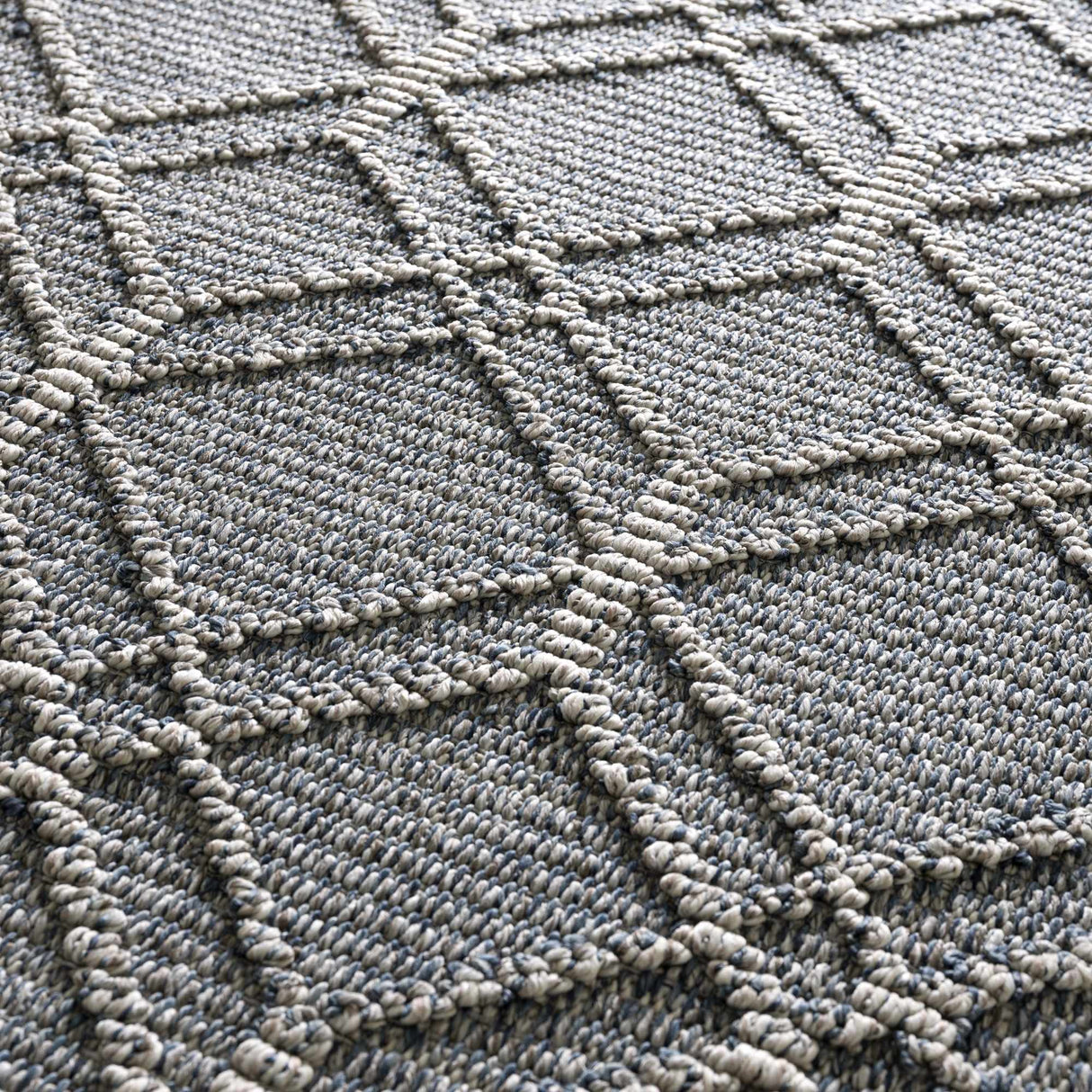 Diah Gray Blue & Bone Area Rug - Clearance