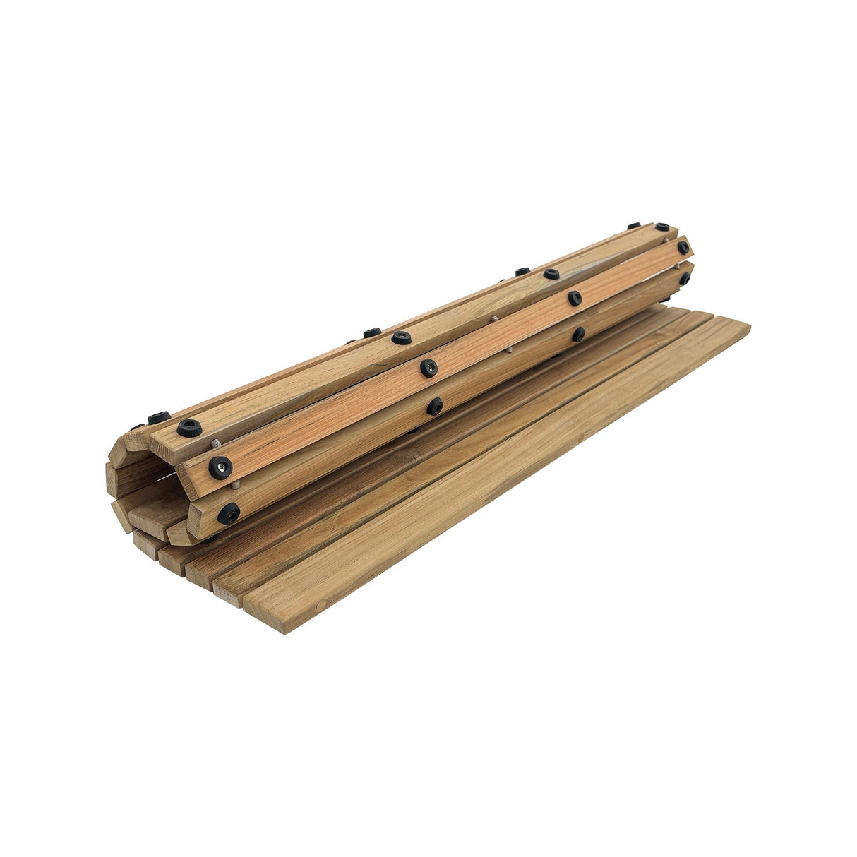 Belize Teak String Mat with Rubber Footing 31.4" x 19.6"