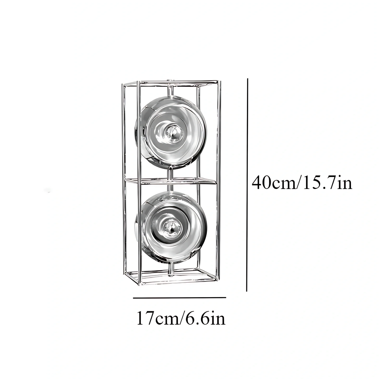 Chrome Spheres Bauhaus Lamp