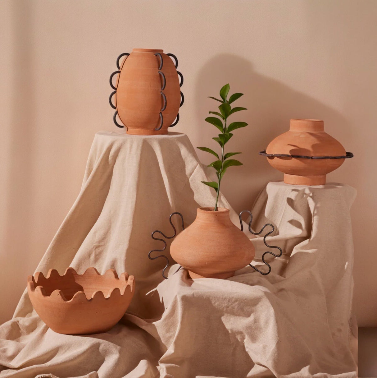 Ella Terracota Vessel by Diego Olivero Studio