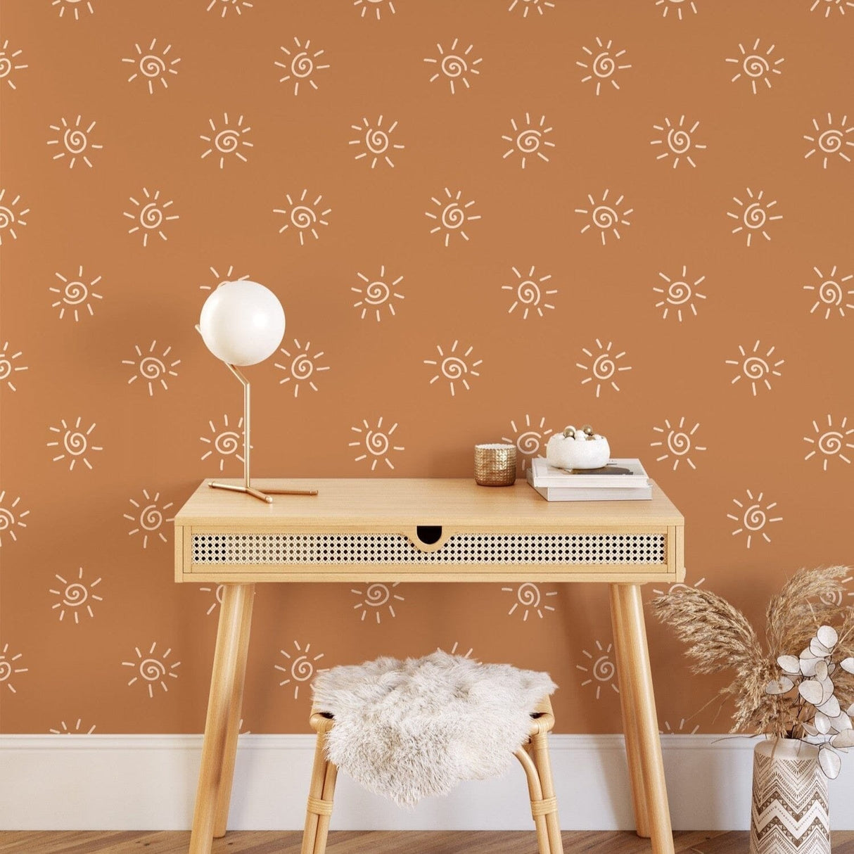Bohemian Sun Wallpaper Peel and Stick