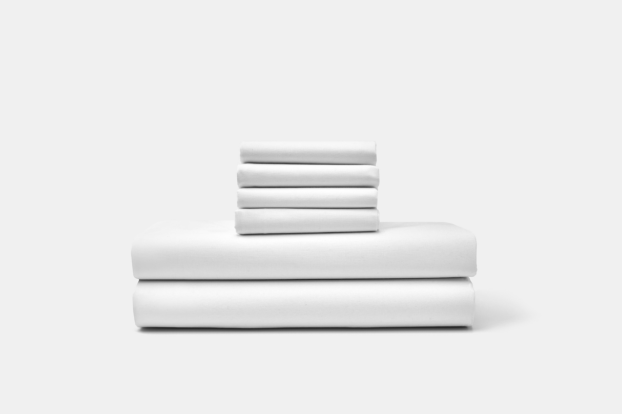 Cotton Percale Bed Sheet Set