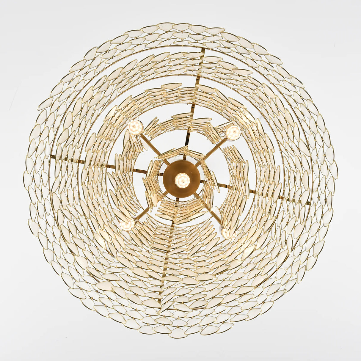 Teardrops Tiered Shell Pendant Light
