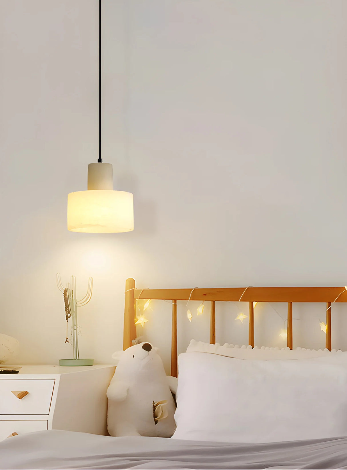 Simple Cyls Alabaster Pendant Lamp