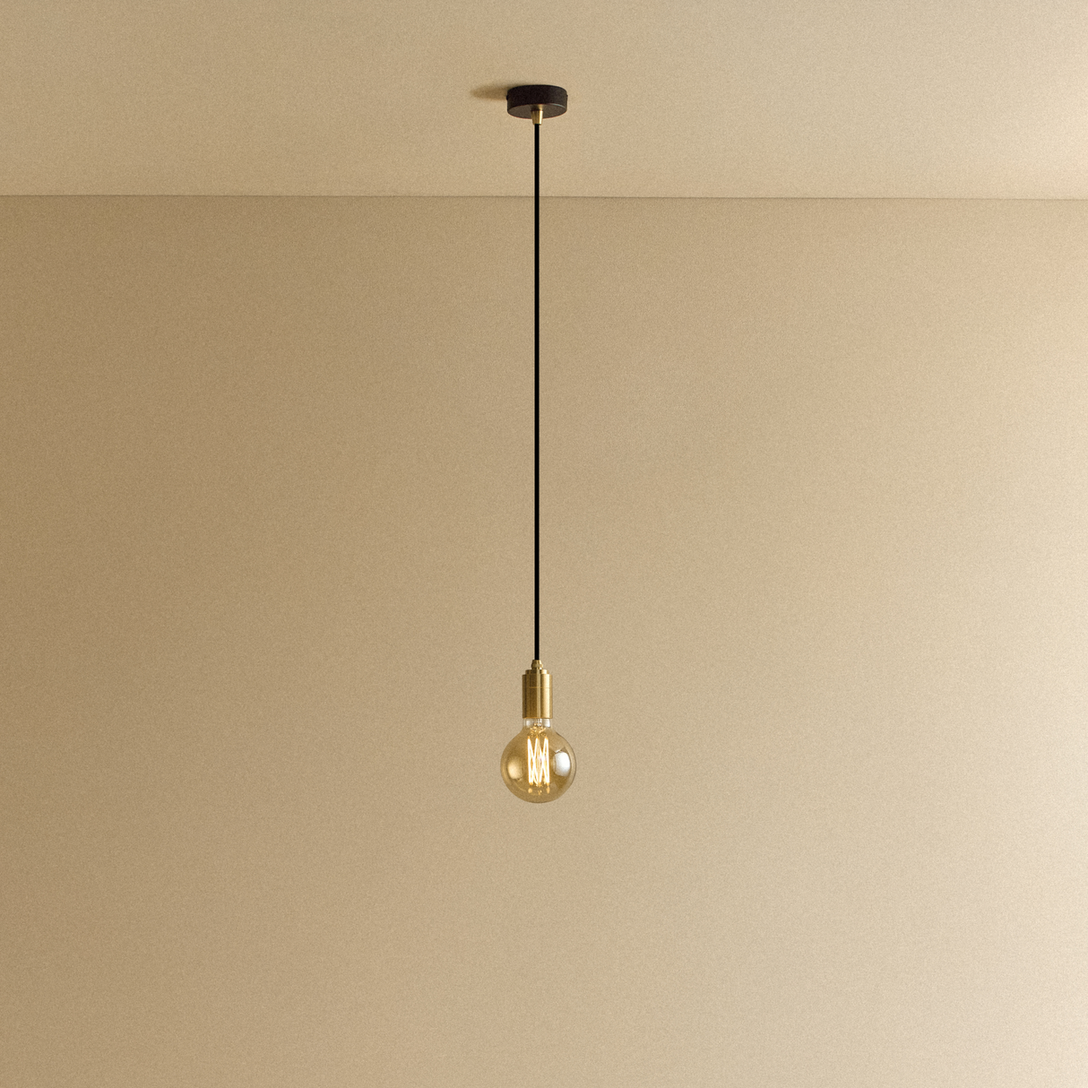 Elva Pendant Light Tinted in Brass