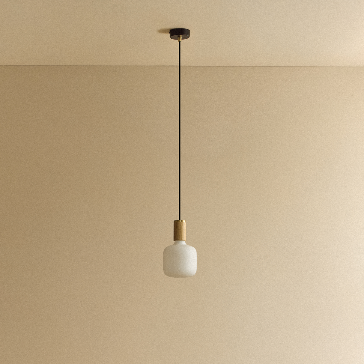 Oblo Pendant Light in Oak