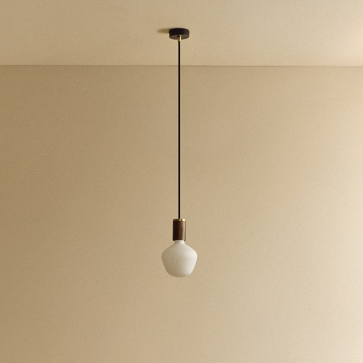 Enno Pendant Light in Walnut