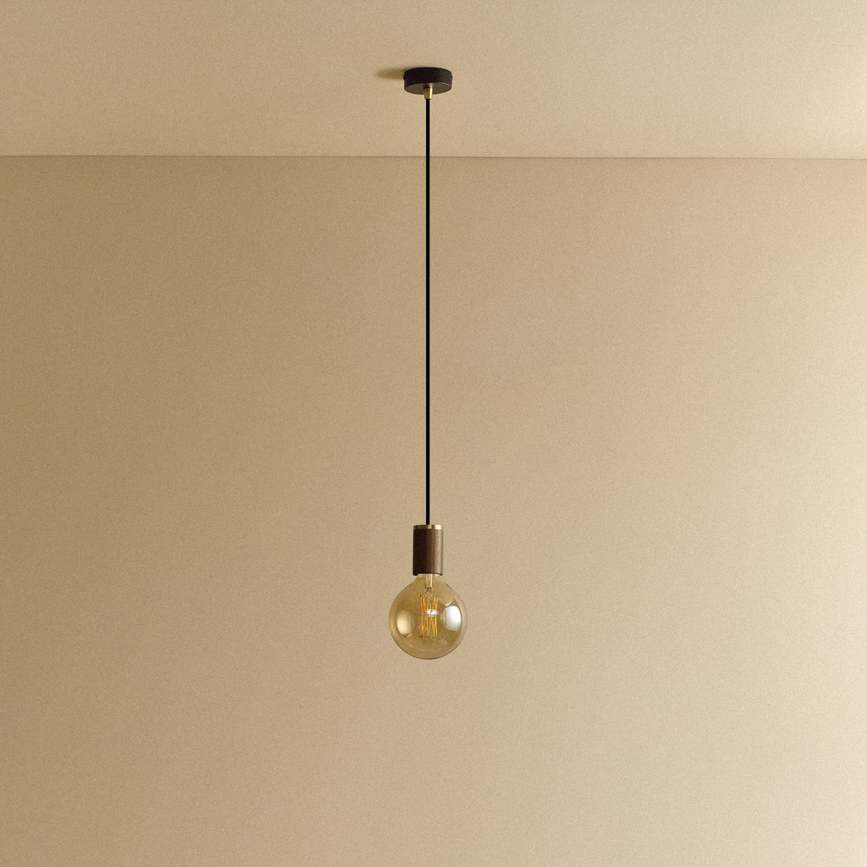 Gaia Pendant Light in Walnut