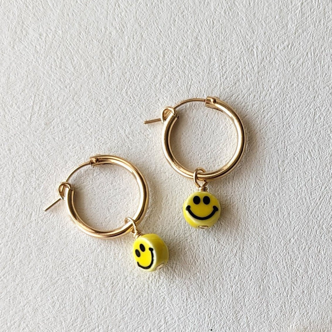 Charm Hoop Earrings | Smilies