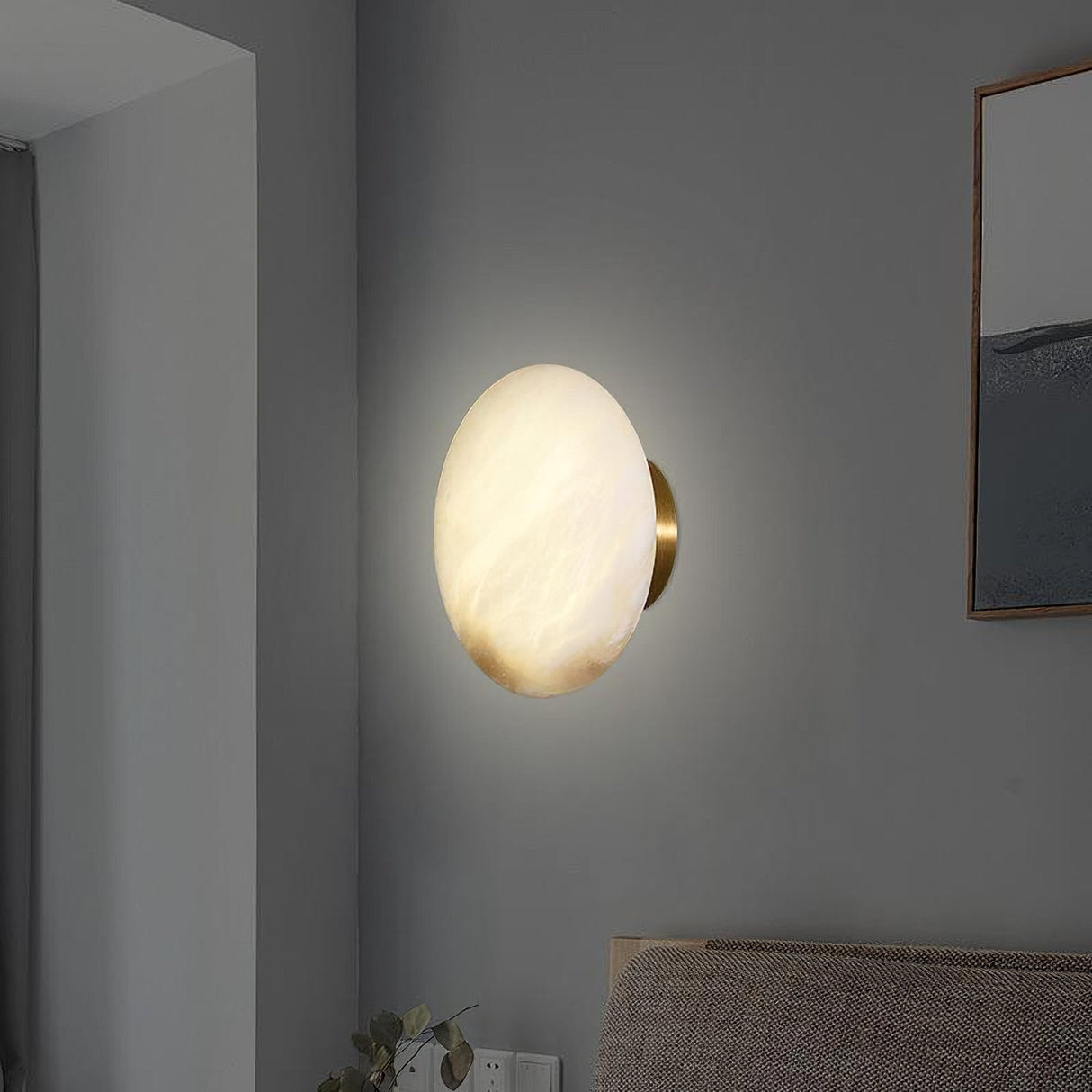 Spanish marble wall lamp