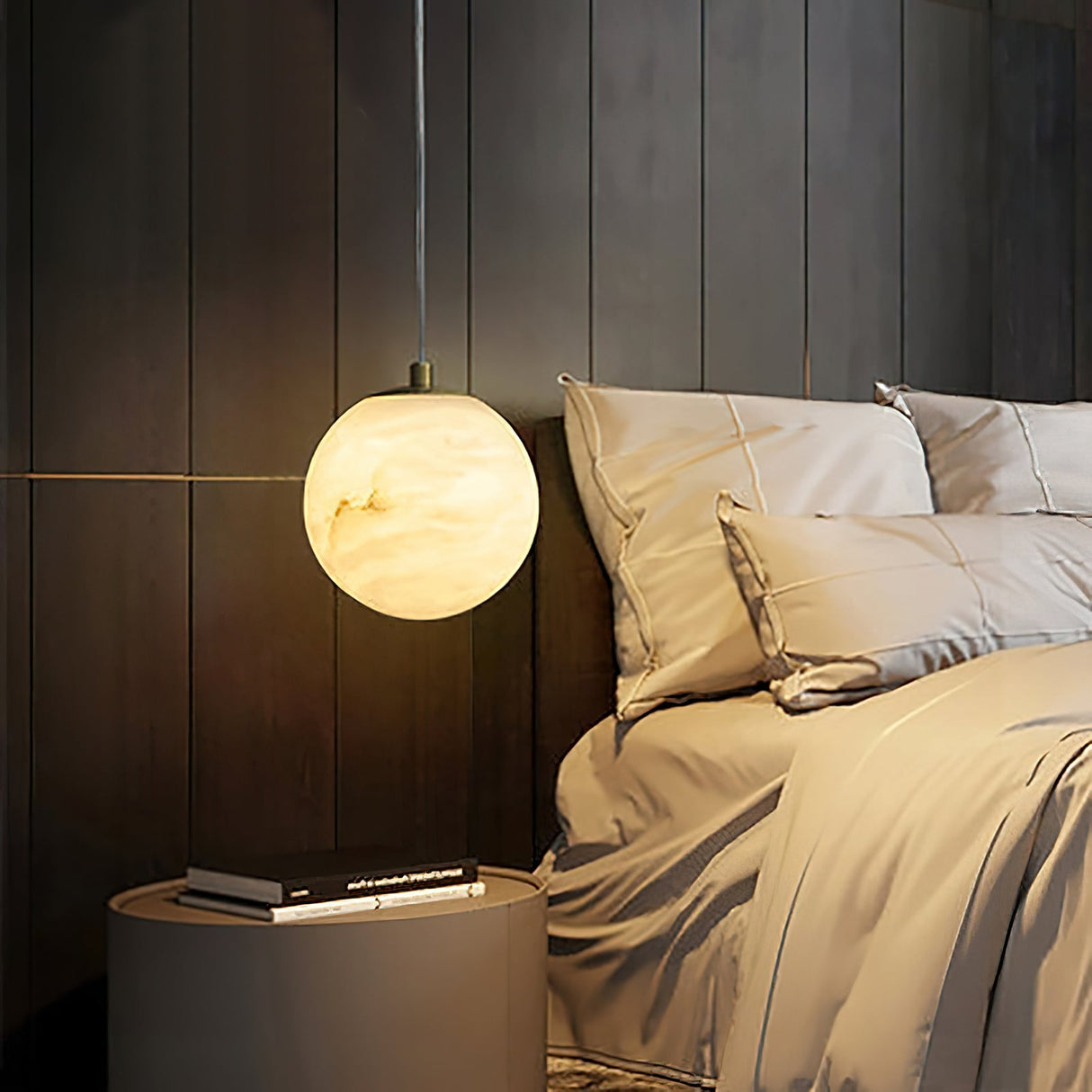 Sphaera Alabaster Pendant Light