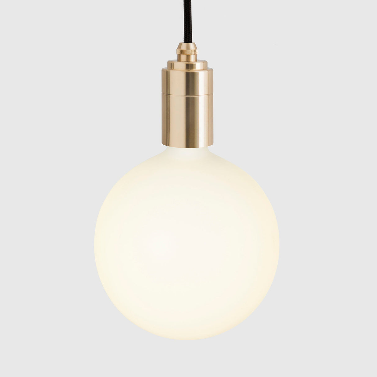 Linear Triple Pendant in Brass + Sphere IV