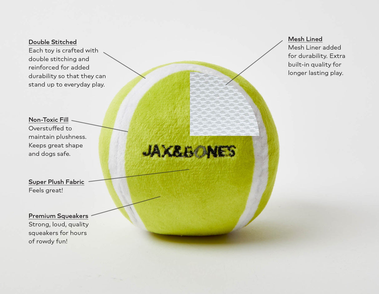 3" Tennis Ball Plush Toy (3 Pack)