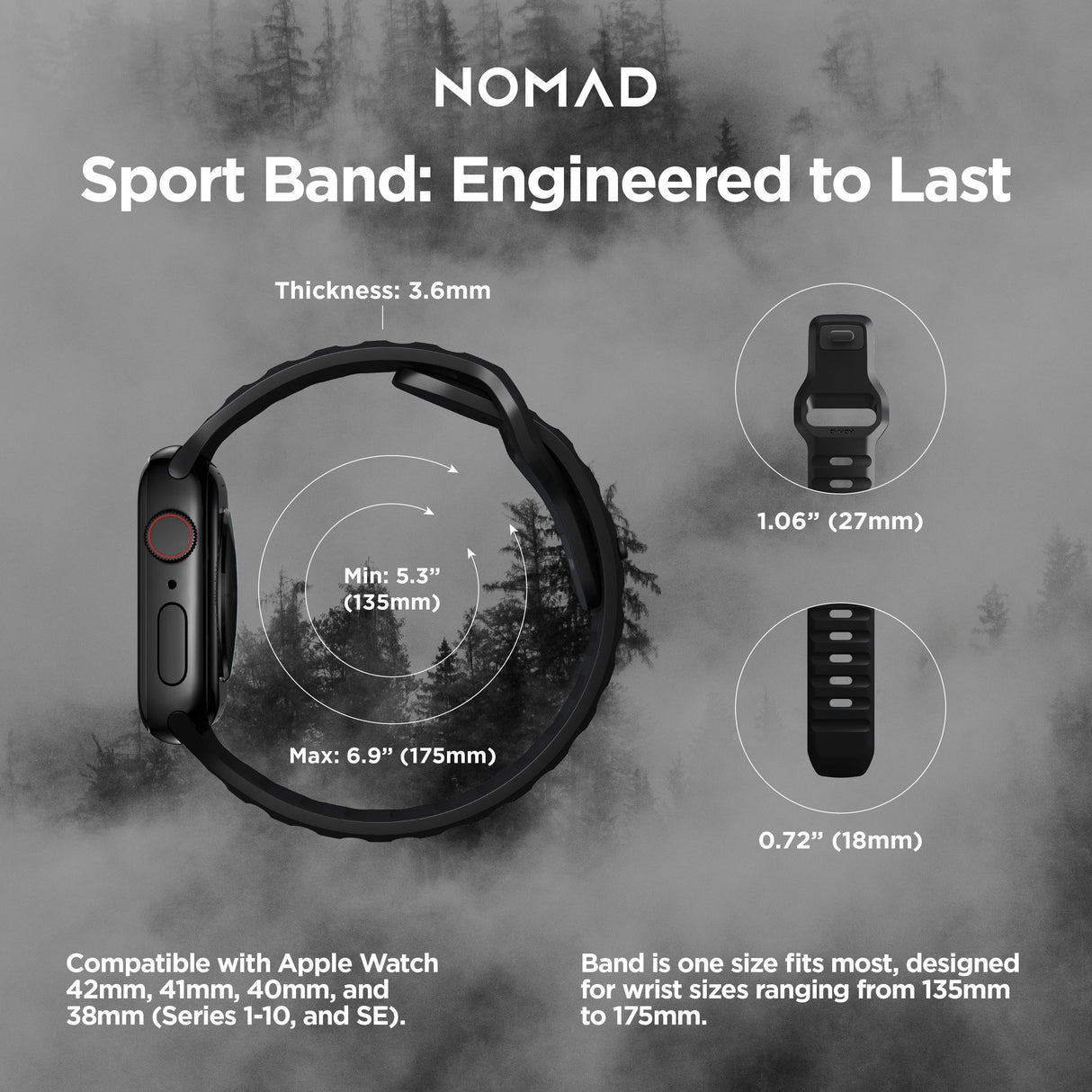 Sport Band - 41mm/42mm | Black