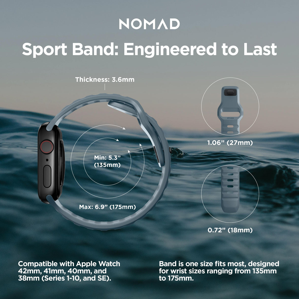 Sport Band - 41mm/42mm | Marine Blue