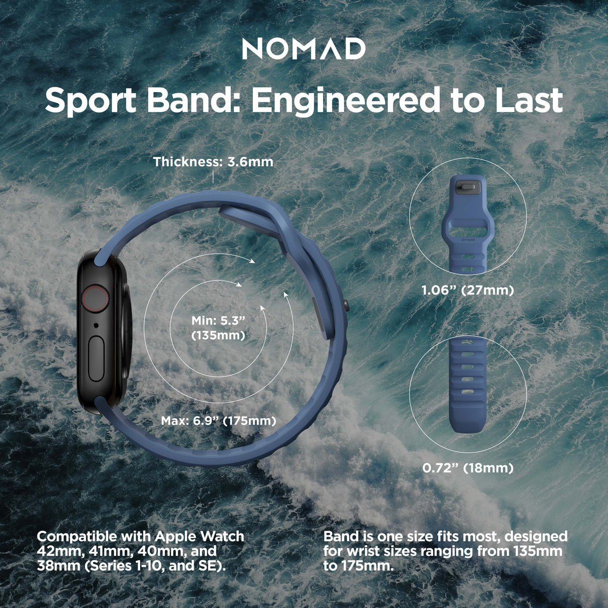 Sport Band | 41mm/42mm - Naval Blue