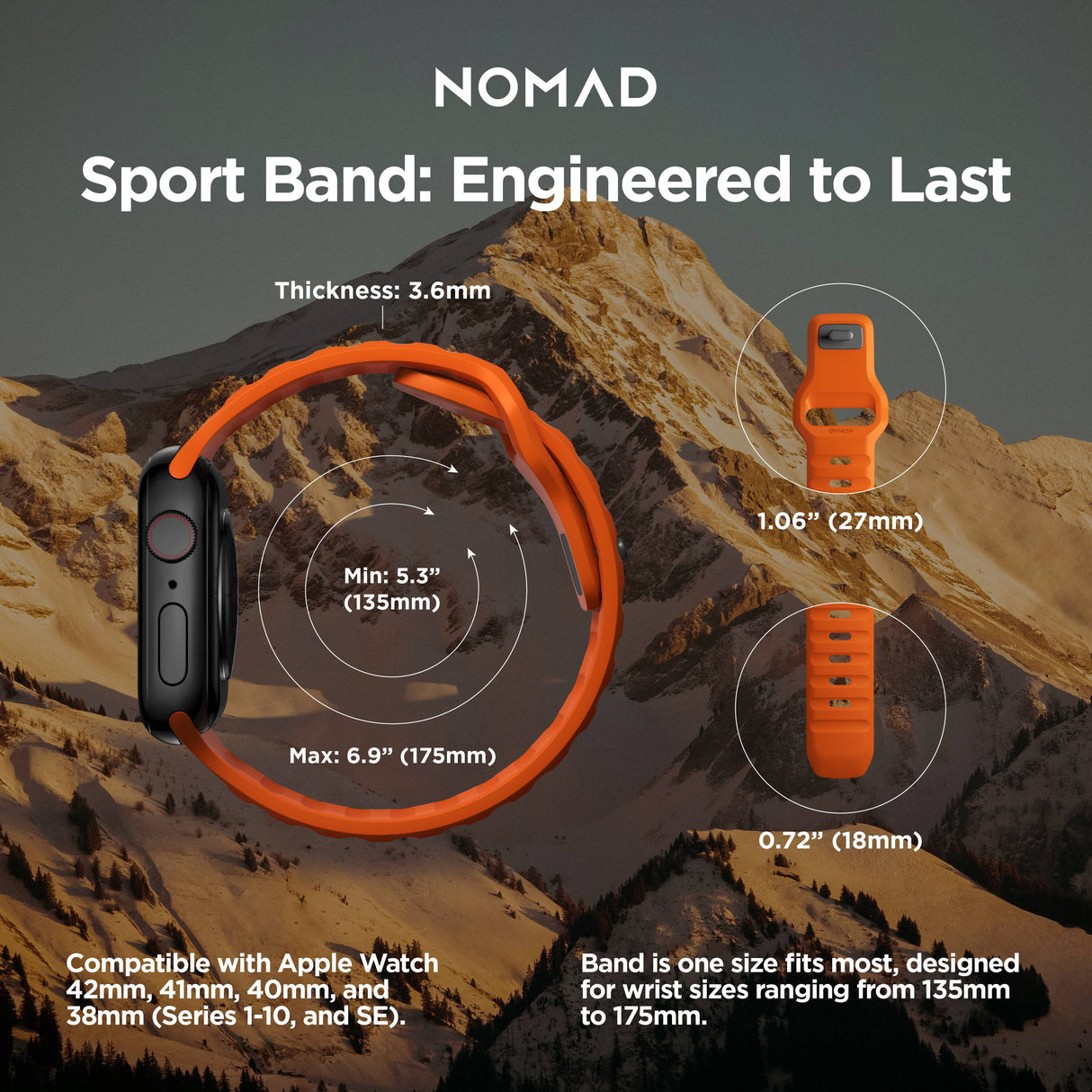 Sport Band - 41mm/42mm | Ultra Orange