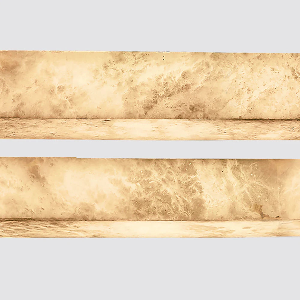 Square Modern Alabaster Chandelier