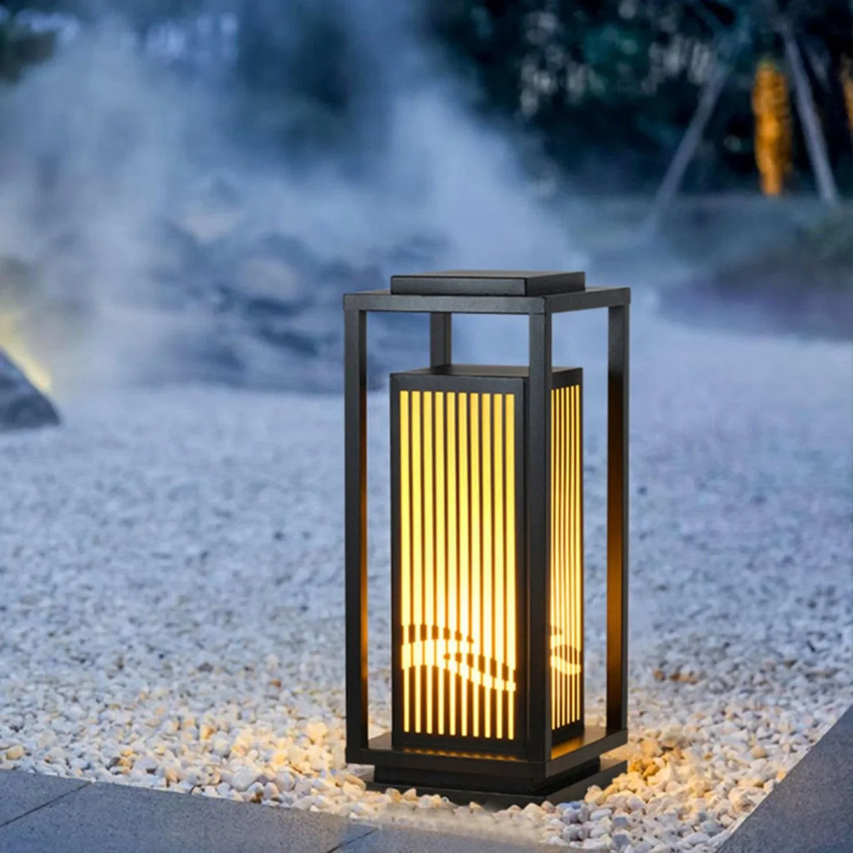 Square Modern Cage Outdoor Light