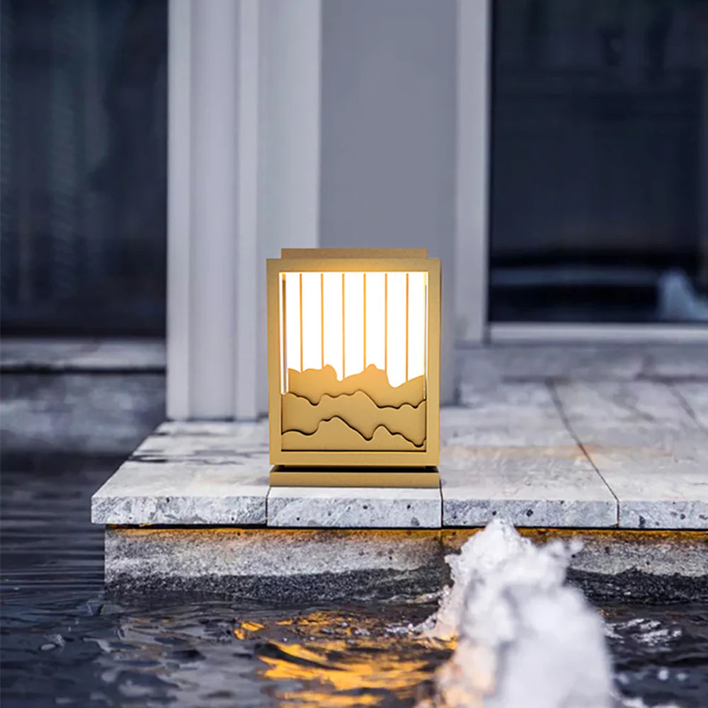 Square Wave Outdoor Garden Light