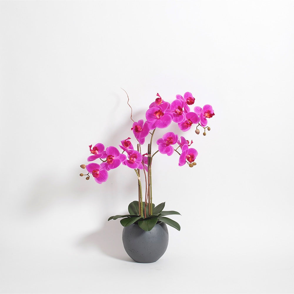 Artificial Pink Double Stem Orchid