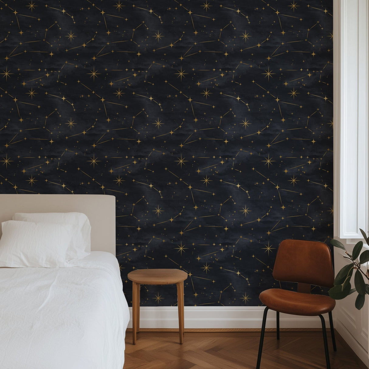 Starry Night Sky Galaxy Peel and Stick Wallpaper Mural