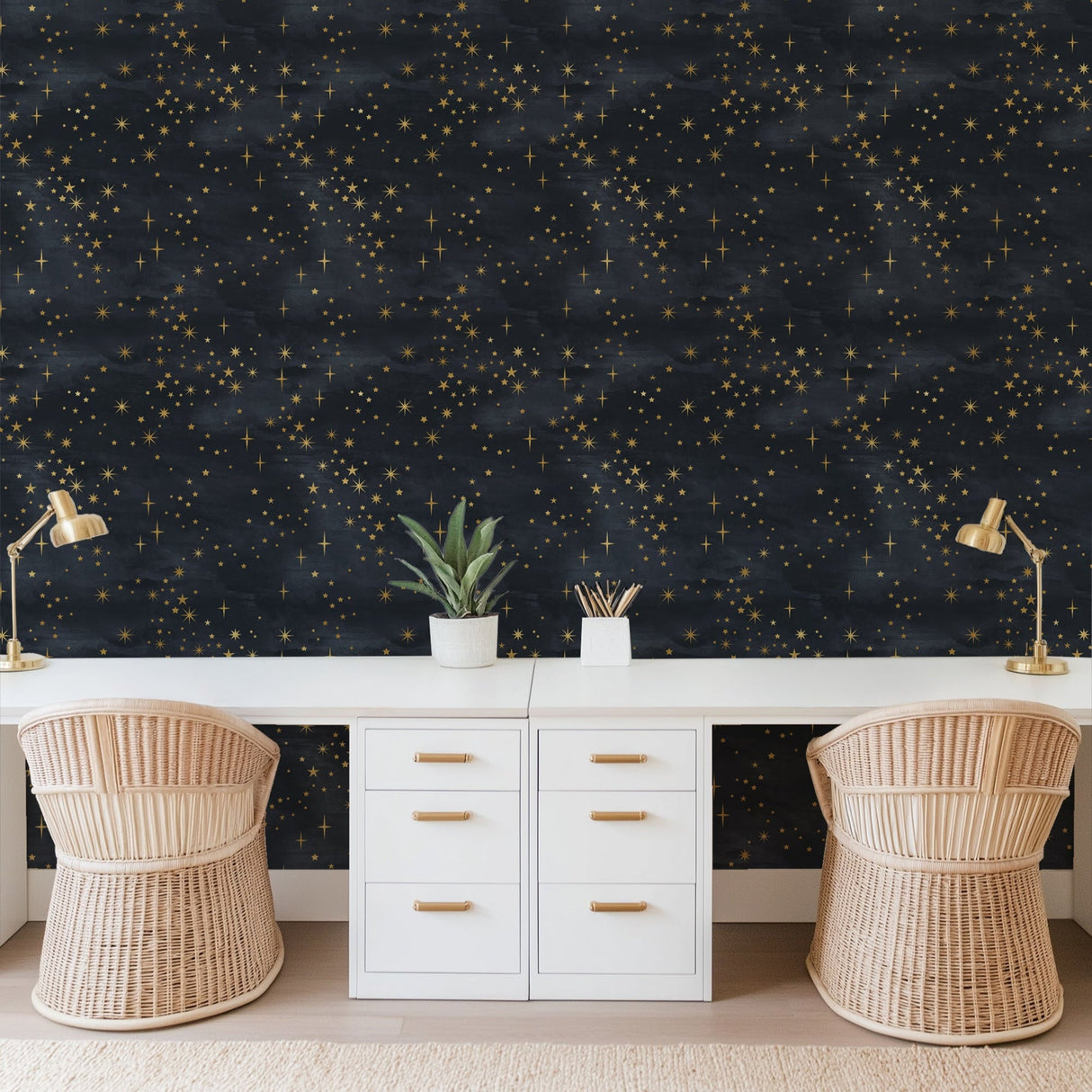 Starry Sky Pattern Wallpaper