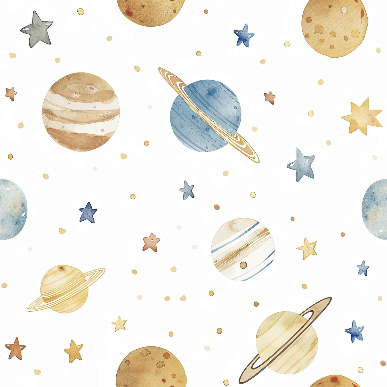 Celestial Space Wallpaper for Nursery Room