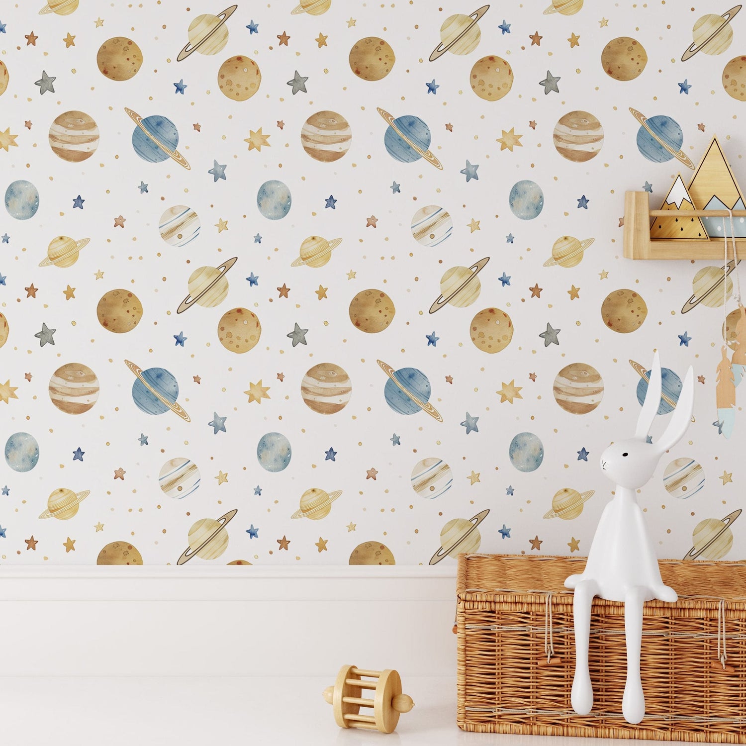 Celestial Space Wallpaper for Nursery Room
