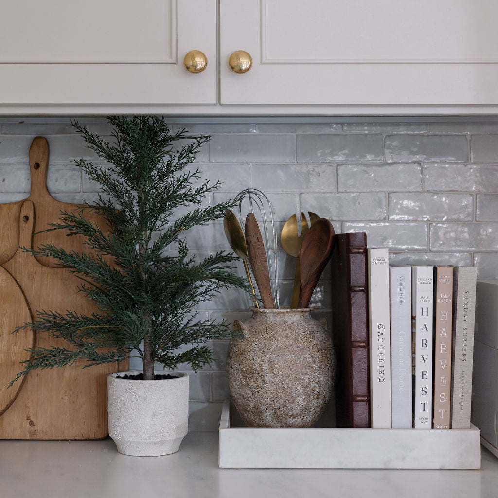 24" / 2’ Artificial Evergreen Cedar Tree Set