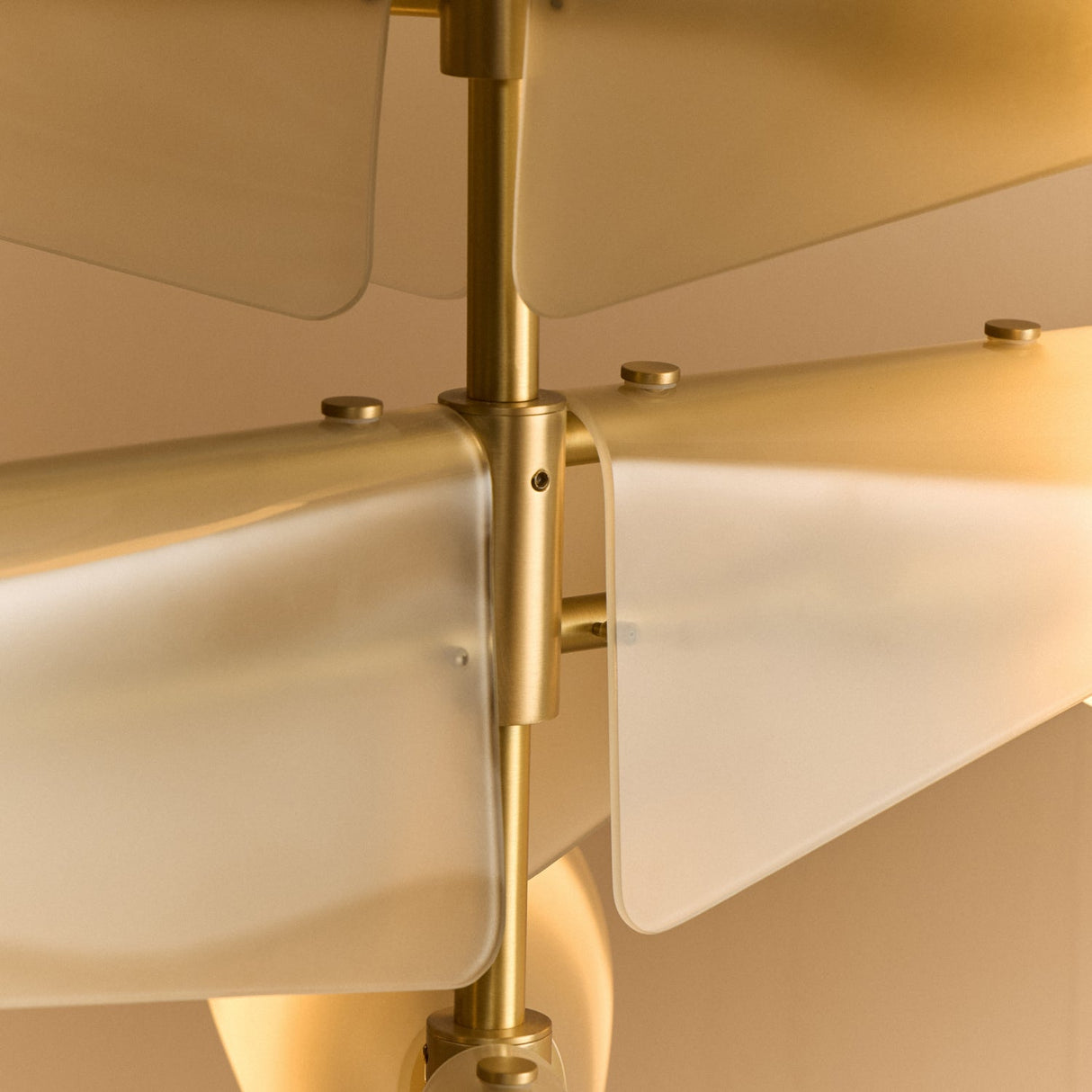 Sycamore Chandelier 3 Tiers in Dusk Pink