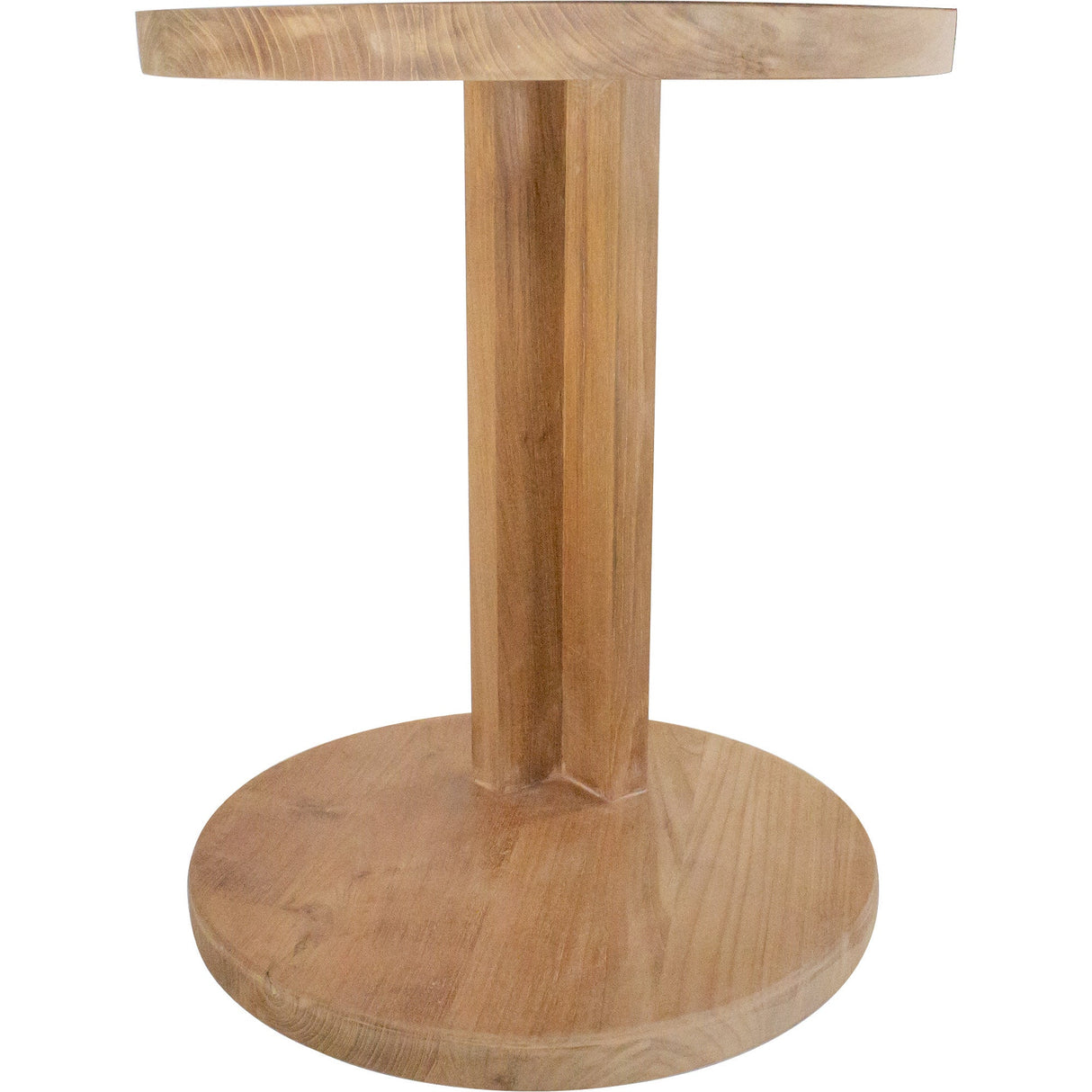 Cabo Natural Teak C Shaped Side Table