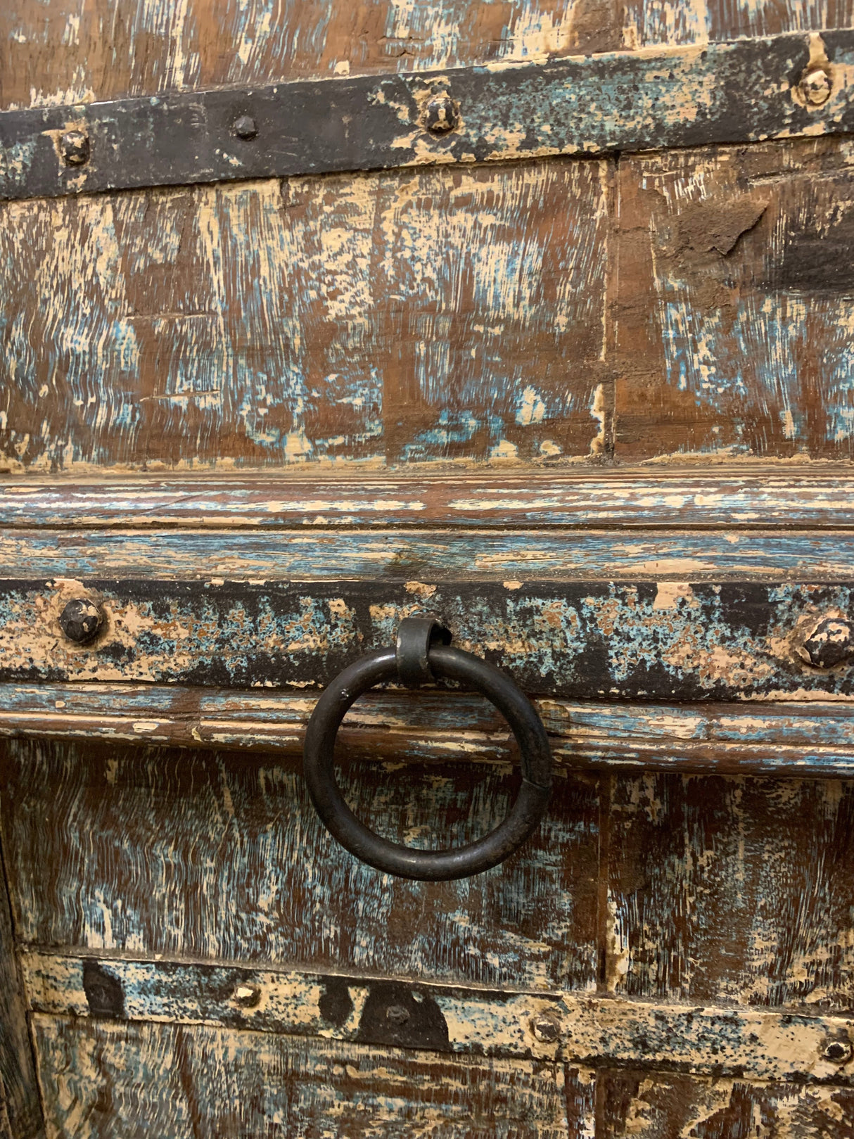 Distressed Antique Door Repurposed Rustic Solid Wood Nightstand