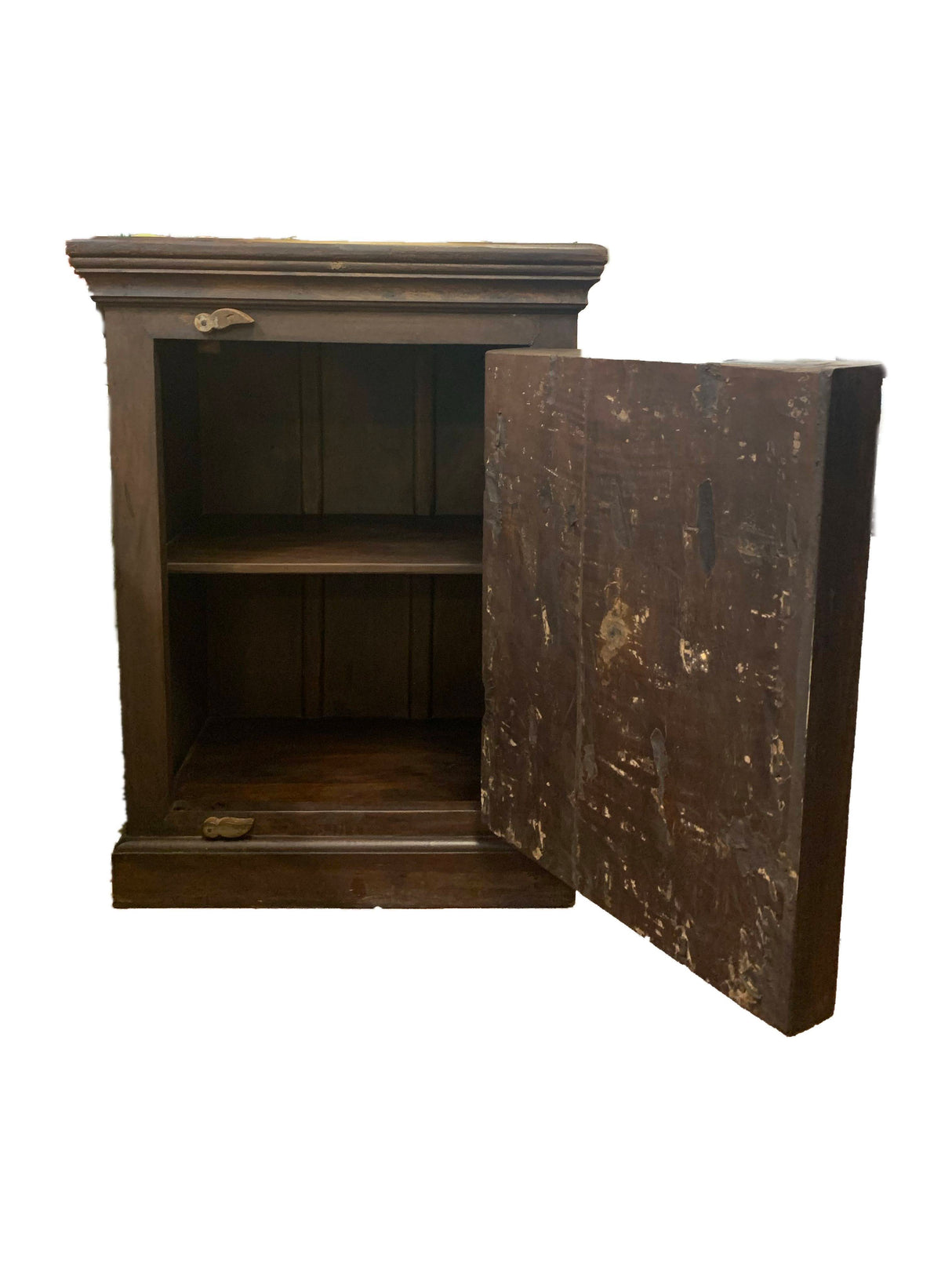 Distressed Antique Door Repurposed Rustic Solid Wood Nightstand