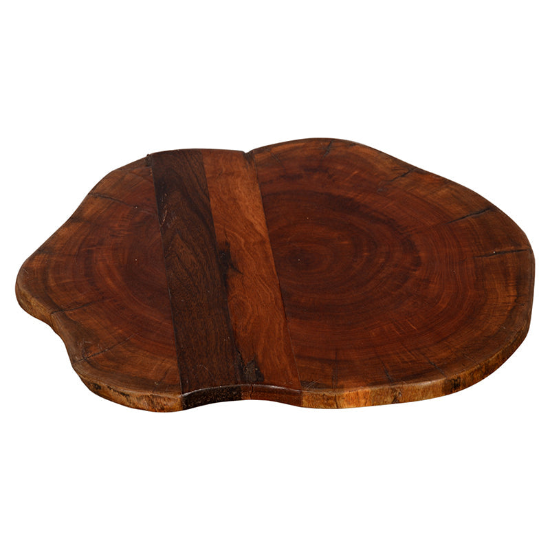 Freeform Abstract Teak Wood Cheese Board