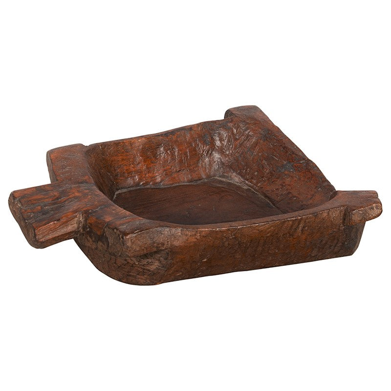 Ranch Style 20 in. Long Antique Wood Bowl