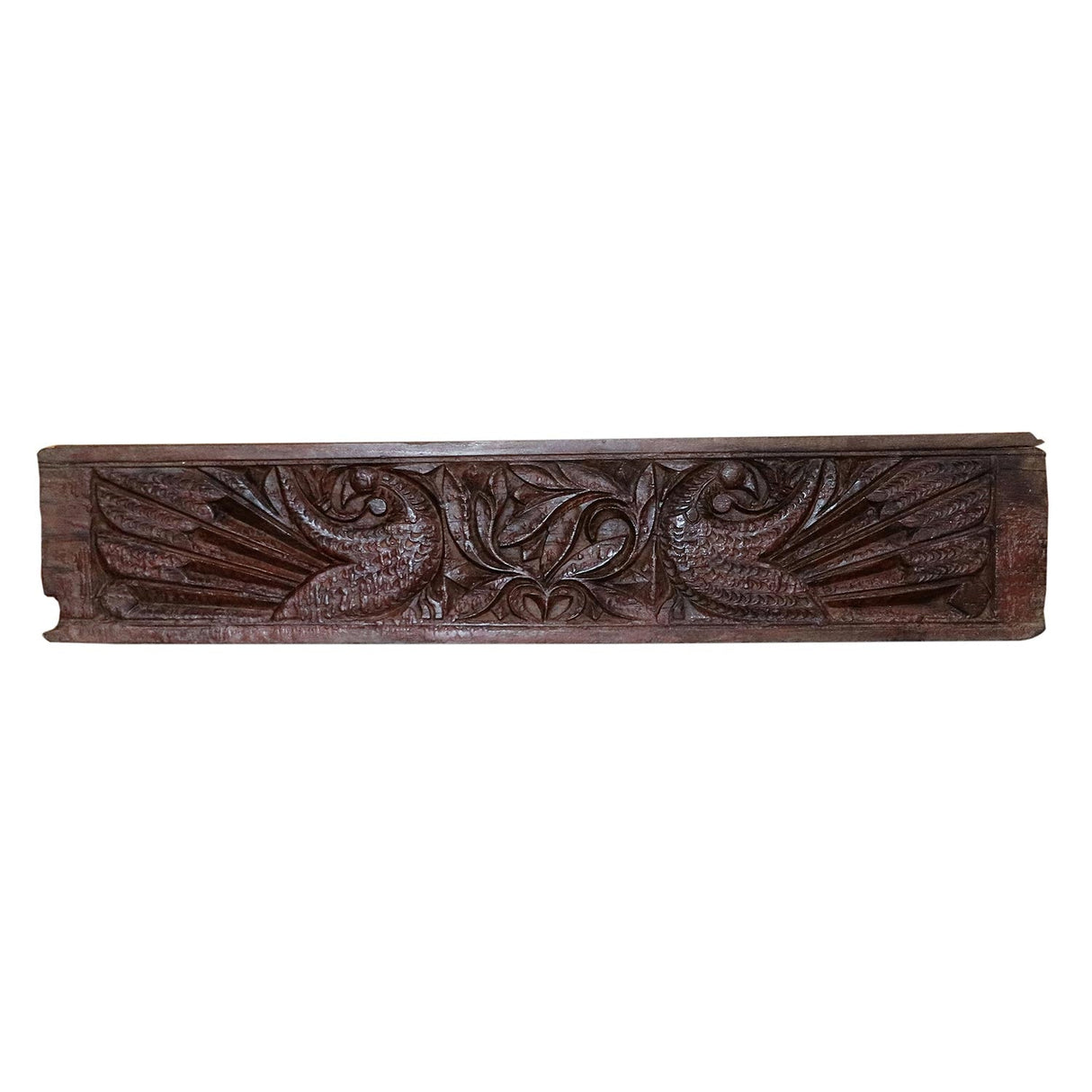 Antique Hand Carved Teak Wood Frieze Wall Art
