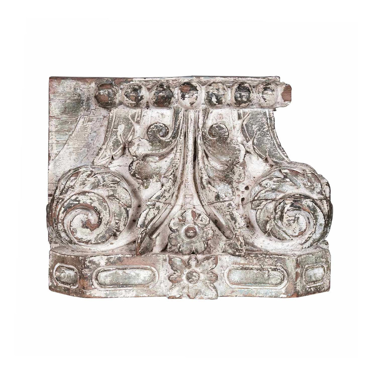 Antique Wooden Column Base Repurposed Candle Stand