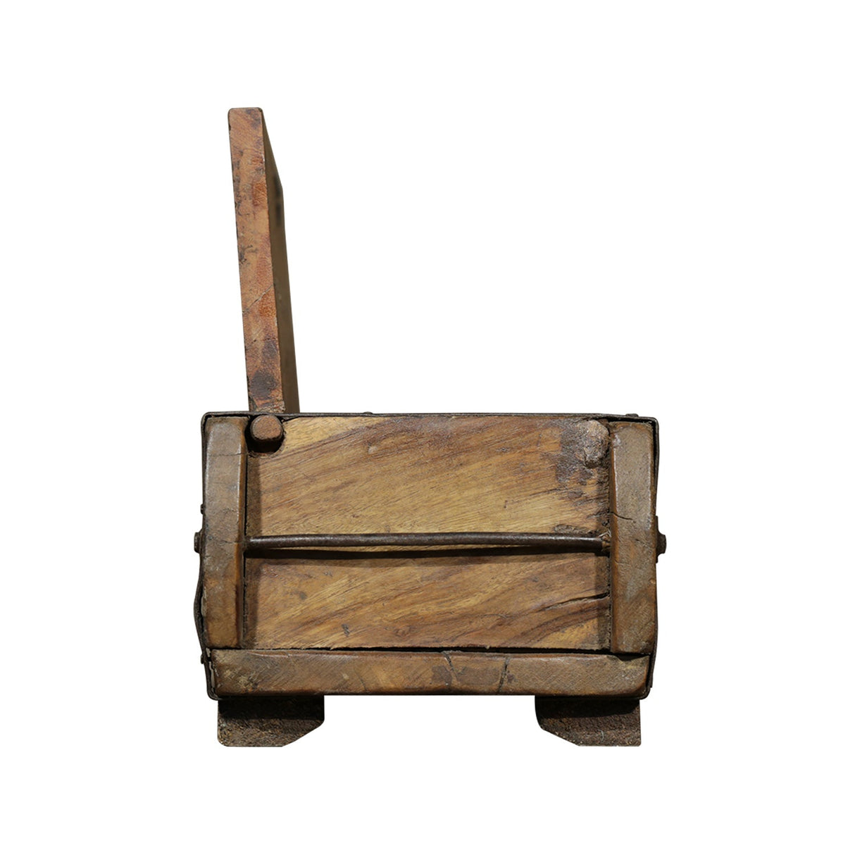 Hand Carved 23" Long Wooden Double Box