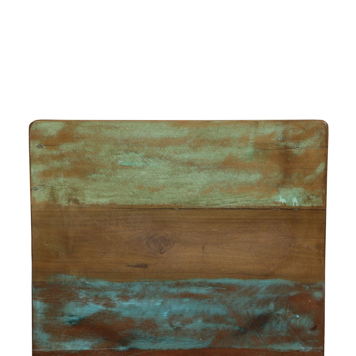 Reclaimed Wood Distressed Finished Indoor/ Outdoor Stool With Cabrioie Legs