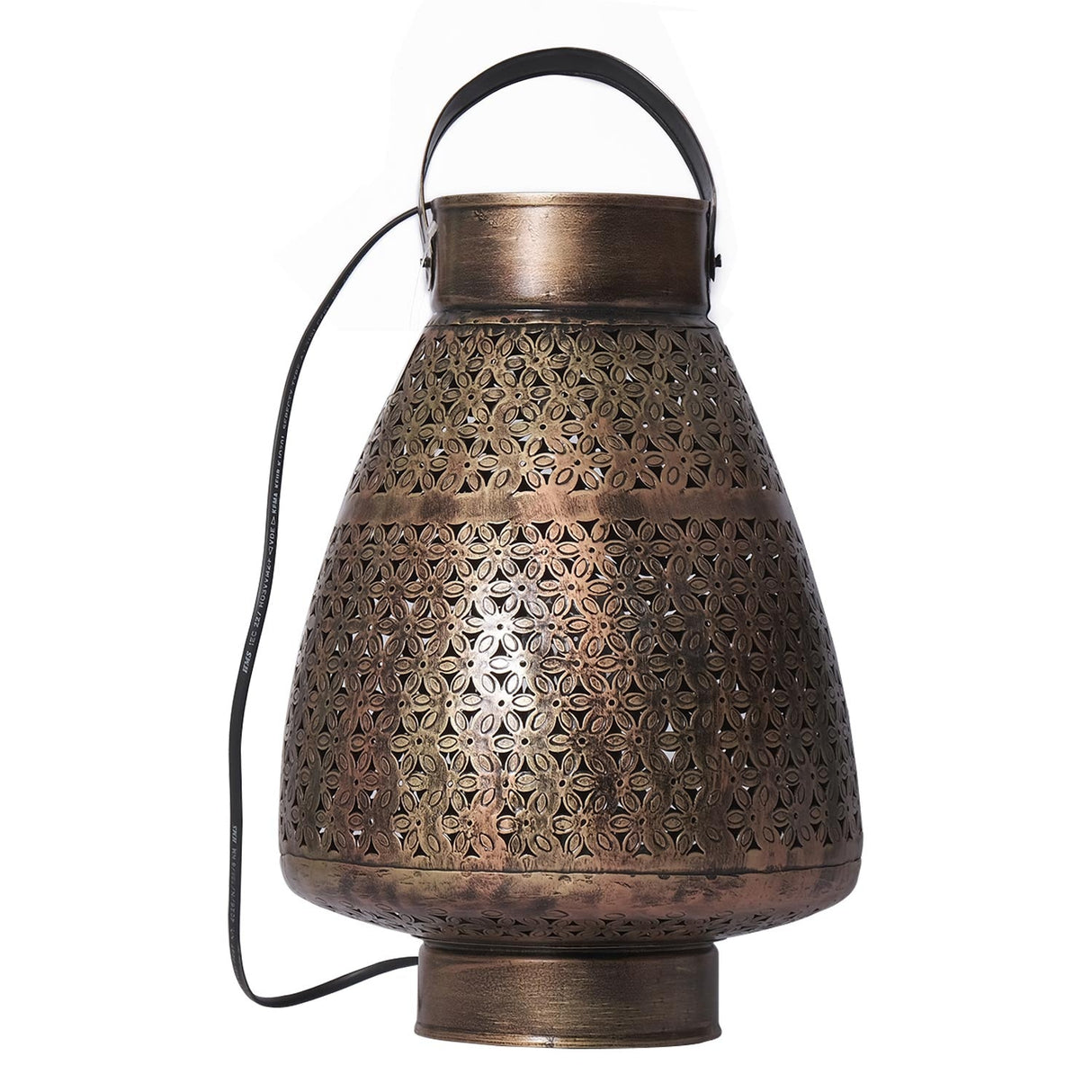 Moroccan Style Metal Lattice Table Lamp
