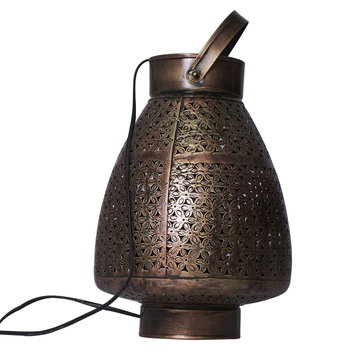 Moroccan Style Metal Lattice Table Lamp