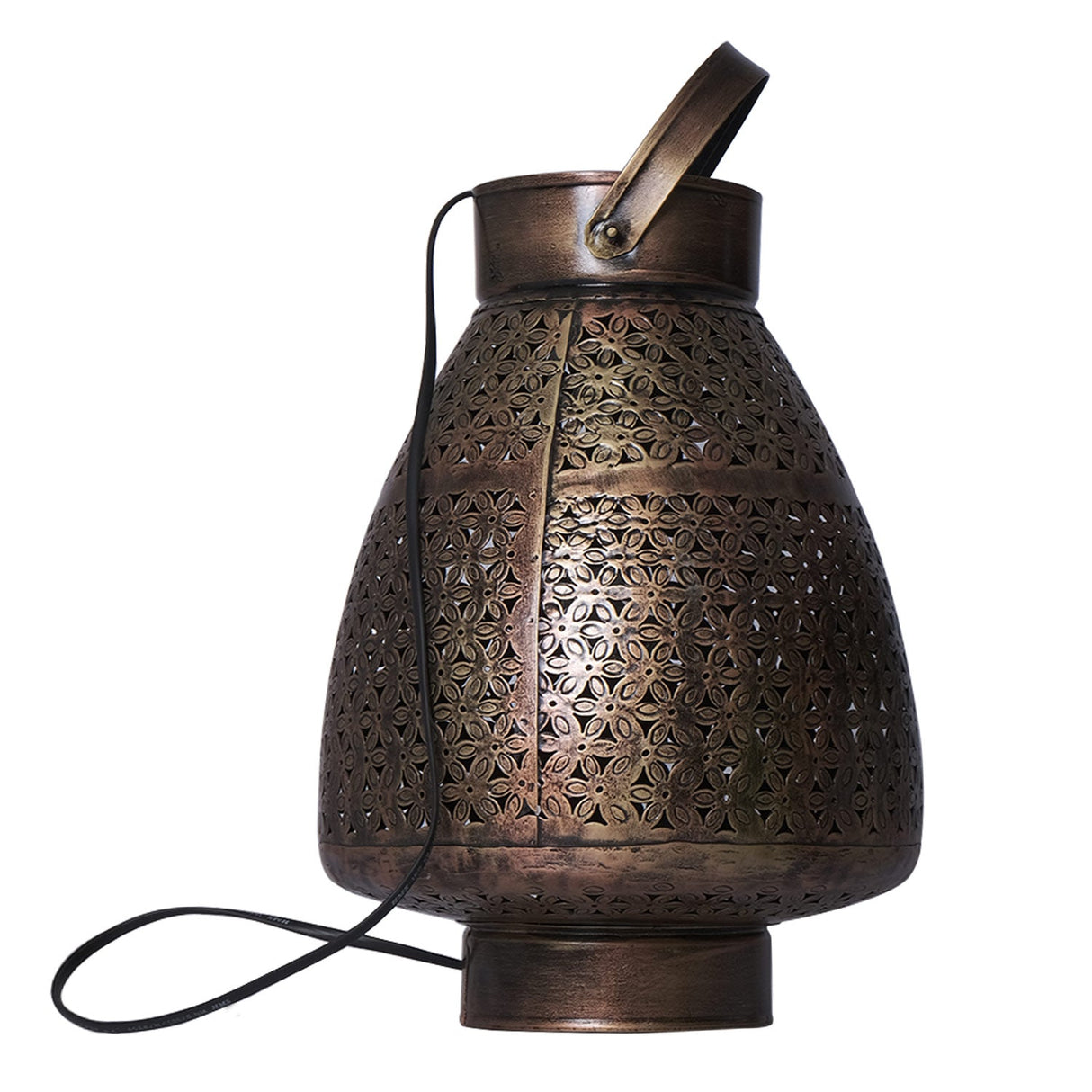 Moroccan Style Metal Lattice Table Lamp