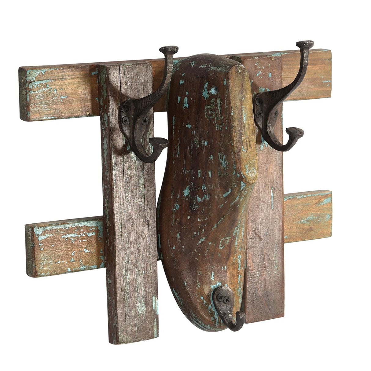 Ranch Style Solid Wood Shoe Mold Wall Hook